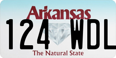 AR license plate 124WDL