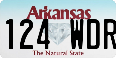 AR license plate 124WDR