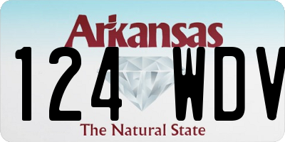 AR license plate 124WDV