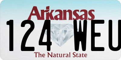 AR license plate 124WEU