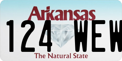 AR license plate 124WEW