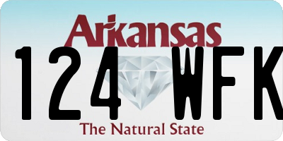 AR license plate 124WFK