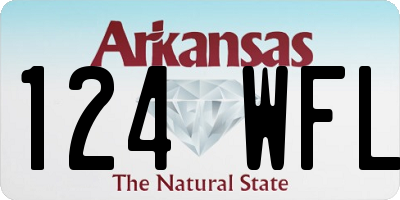 AR license plate 124WFL