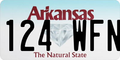 AR license plate 124WFN