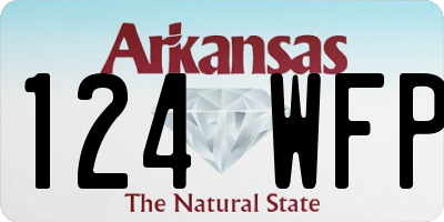 AR license plate 124WFP