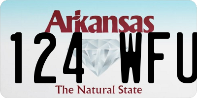 AR license plate 124WFU