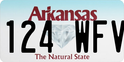 AR license plate 124WFV