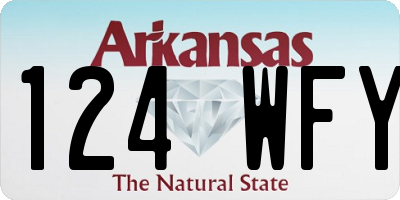 AR license plate 124WFY