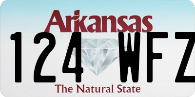 AR license plate 124WFZ