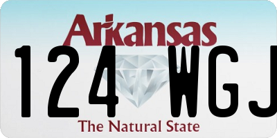 AR license plate 124WGJ