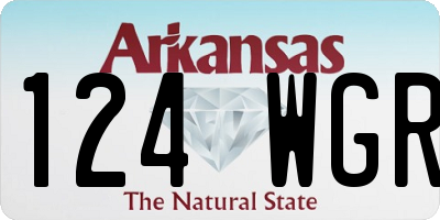 AR license plate 124WGR