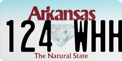AR license plate 124WHH