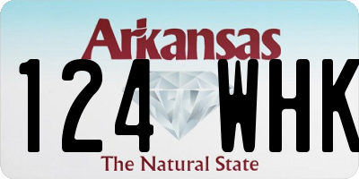 AR license plate 124WHK