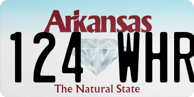 AR license plate 124WHR