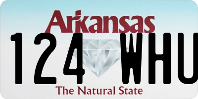 AR license plate 124WHU
