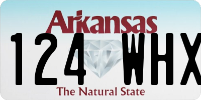AR license plate 124WHX