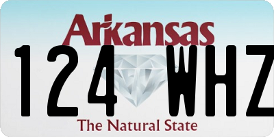 AR license plate 124WHZ