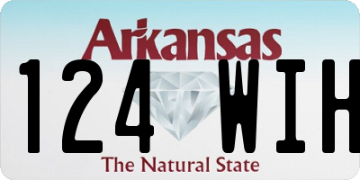 AR license plate 124WIH