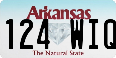 AR license plate 124WIQ