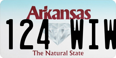 AR license plate 124WIW