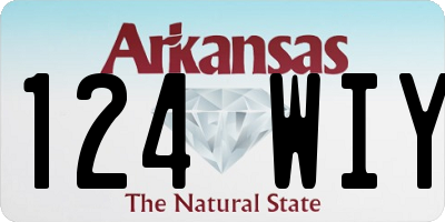 AR license plate 124WIY