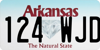 AR license plate 124WJD