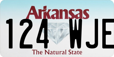 AR license plate 124WJE