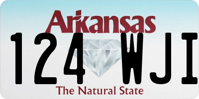 AR license plate 124WJI