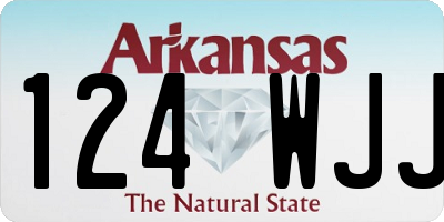 AR license plate 124WJJ