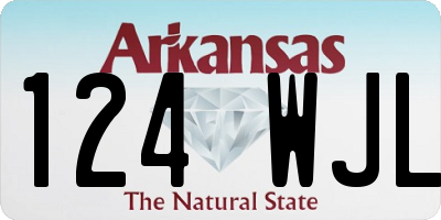 AR license plate 124WJL