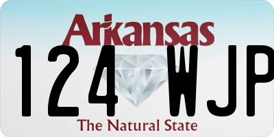 AR license plate 124WJP