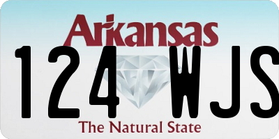 AR license plate 124WJS