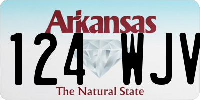 AR license plate 124WJV