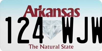 AR license plate 124WJW