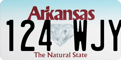 AR license plate 124WJY