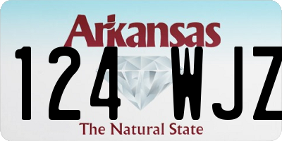 AR license plate 124WJZ