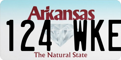 AR license plate 124WKE