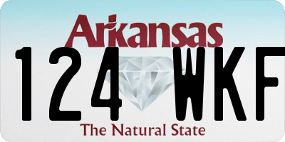AR license plate 124WKF