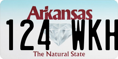 AR license plate 124WKH