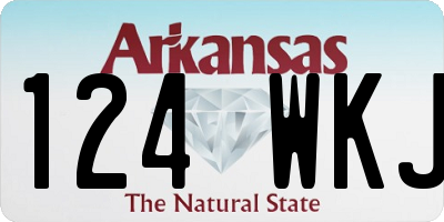 AR license plate 124WKJ