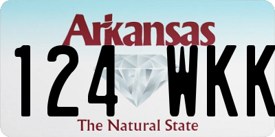 AR license plate 124WKK