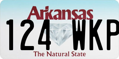 AR license plate 124WKP