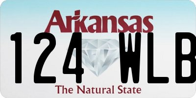 AR license plate 124WLB