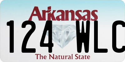 AR license plate 124WLC