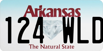 AR license plate 124WLD