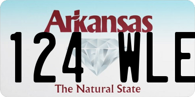 AR license plate 124WLE