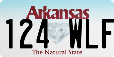 AR license plate 124WLF