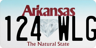 AR license plate 124WLG