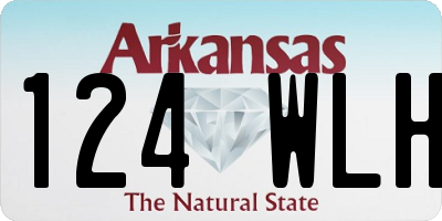 AR license plate 124WLH