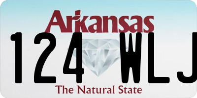 AR license plate 124WLJ